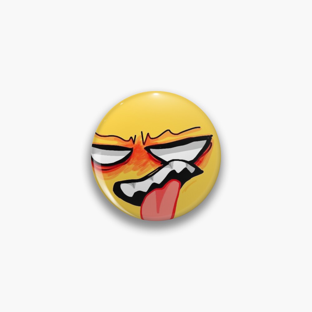"Angry Cursed Emoji TikTok MEME Face" Pin for Sale by CursedEmoji