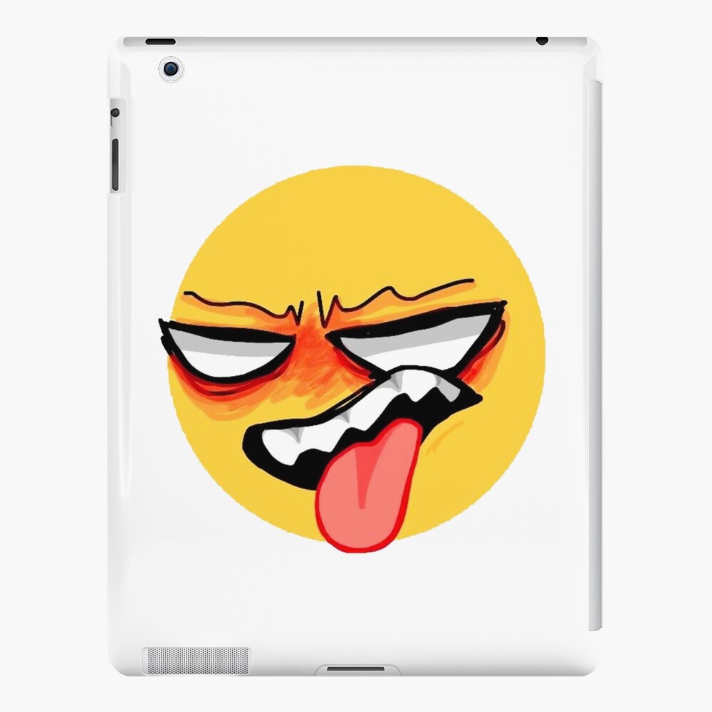 "Angry Cursed Emoji TikTok MEME Face" iPad Case & Skin for Sale by