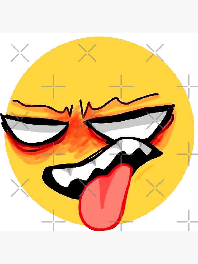 Angry Cursed Emoji Tiktok Meme Face Photographic Print For Sale By Cursedemoji Redbubble