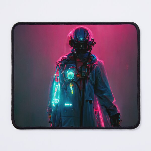 Item preview, Neon Cyberpunk Doctor Surgeon designed and sold by CyberStreetArt.