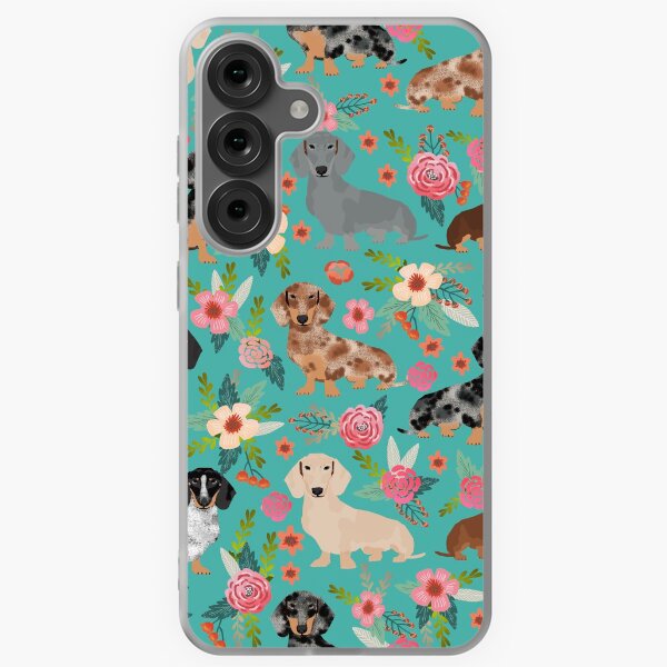 Aperçu de l'œuvre Dachshund doxie dachsie fleurs fleurs cadeaux de race de chien créée et vendue par PetFriendly.
