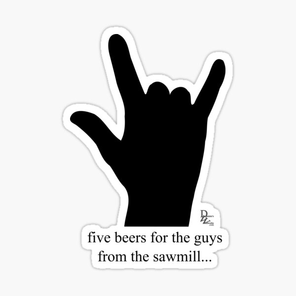 Five Beers... Sticker
