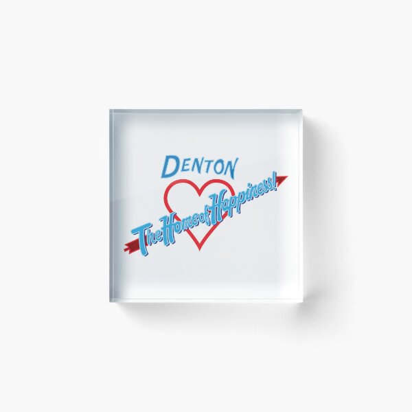 Item preview, Denton - Home of Happiness in Neon designed and sold by QueenStow2.