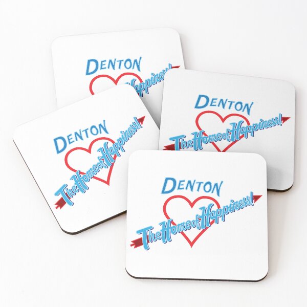 Item preview, Denton - Home of Happiness in Neon designed and sold by QueenStow2.