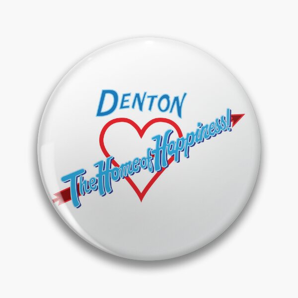 Item preview, Denton - Home of Happiness in Neon designed and sold by QueenStow2.