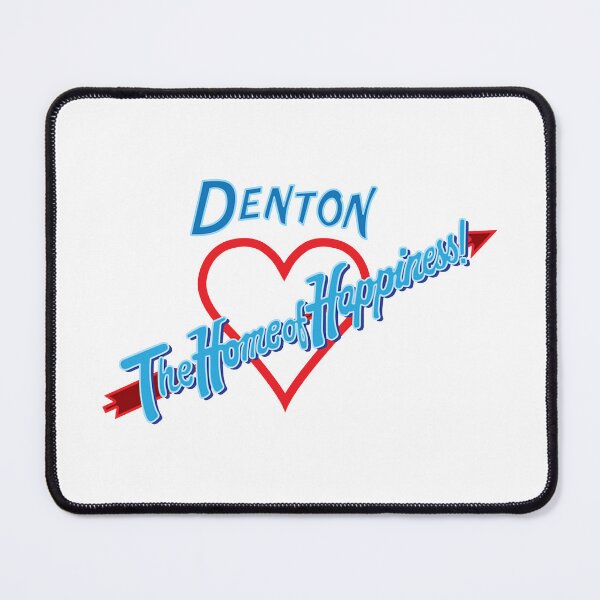 Item preview, Denton - Home of Happiness in Neon designed and sold by QueenStow2.