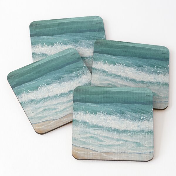 Item preview, Vacation by the sea, a sea wave painted on canvas designed and sold by Anke Franikowski.