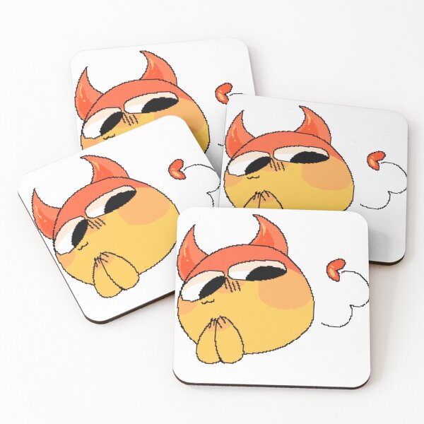 Item preview, CUTE Devil Cursed Emoji TikTok MEME Face designed and sold by CursedEmoji.