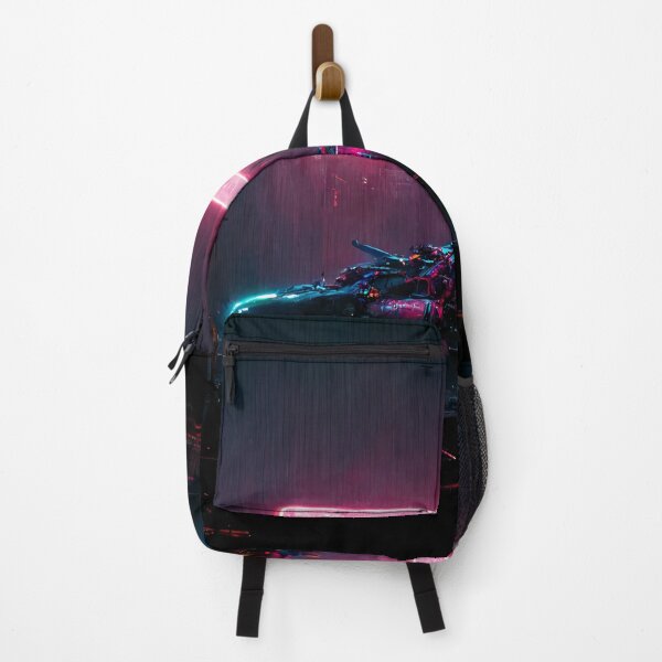 Item preview, Cyberpunk Neon Creepy Wall Art designed and sold by CyberStreetArt.