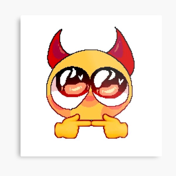 PLEASE FACE CUTE Devil Cursed Emoji TikTok MEME Face\