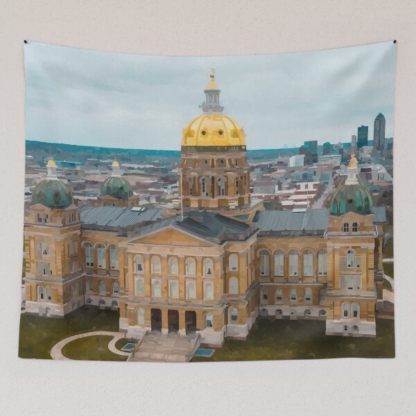 Item preview, Des Moine Statehouse - Watercolour Style designed and sold by WWWC2288.