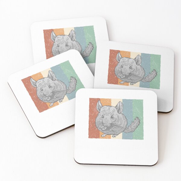 Item preview, Vintage chinchilla dust mouse rodent designed and sold by madgrfx.