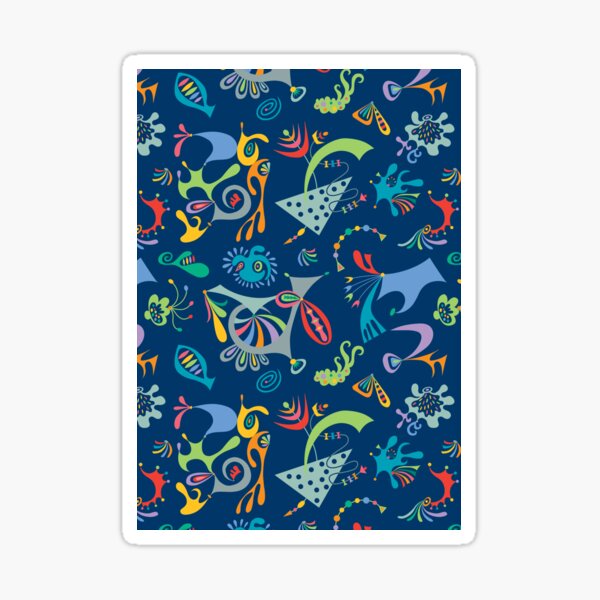 high level navy Sticker
