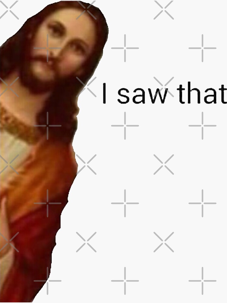 Saw That Jesus 3" Funny Religious Vinyl Sticker - Foto 12