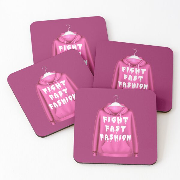 Item preview, FIGHT FAST FASHION Pink Hoodie designed and sold by everything4eva.