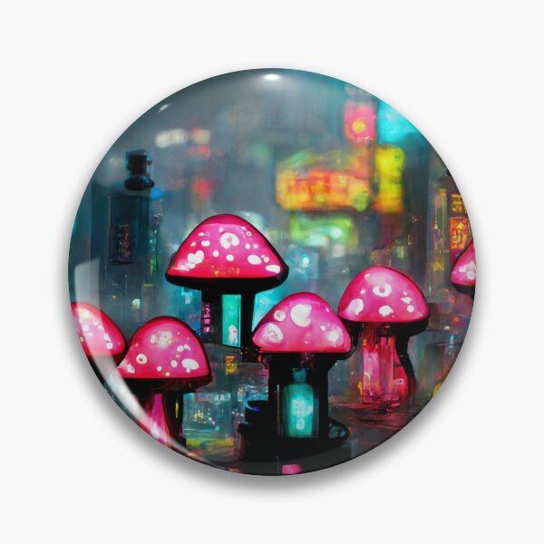 Item preview, Copy of Neon Japanese Mushroom City designed and sold by KarmicMushroom.