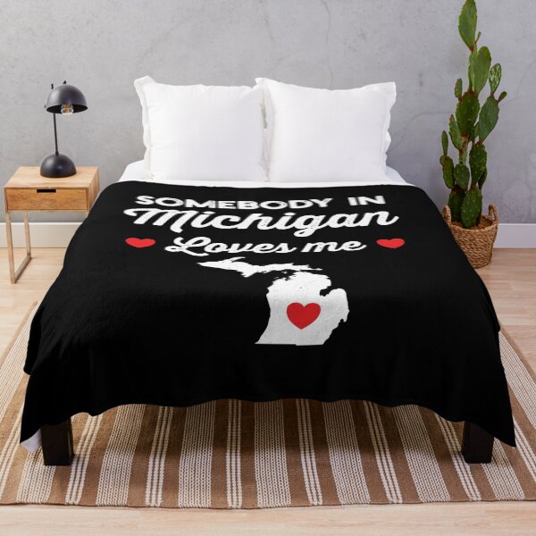 Item preview, Somebody In Michigan Loves Me: Funny Home State Pride Gift - Baby Love Michigan Map USA designed and sold by Adexyl.