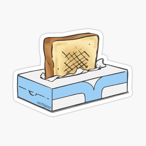 Artikel-Vorschau von Toast Tissue Box Anime Shirt, designt und verkauft von Nixon Robeton.