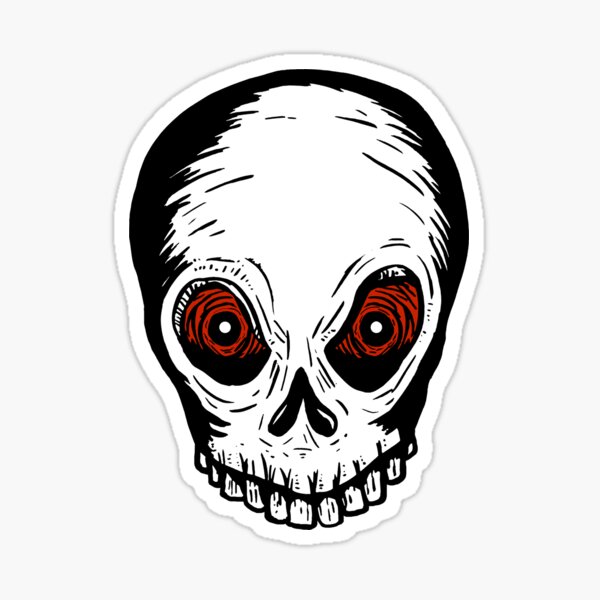 Evil Skull Sticker