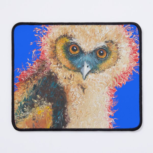 Item preview, Owl painting on midnight blue designed and sold by MatsonArtDesign.