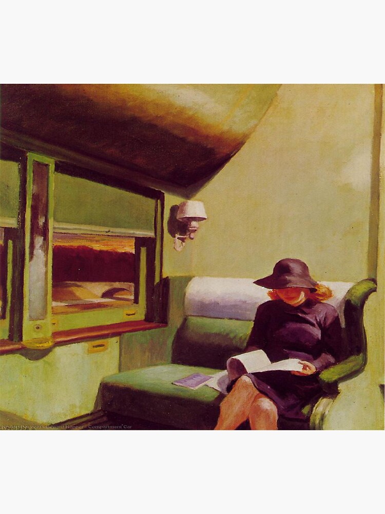 Car by Edward Hopper Edward Hopper Compartment Car