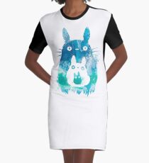 Forest Spirits Graphic T-Shirt Dress