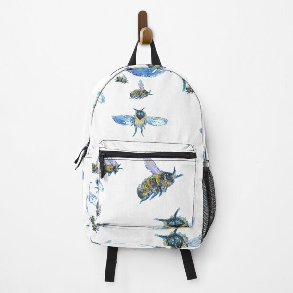 Item preview, Flying Bees painting on white background designed and sold by MatsonArtDesign.