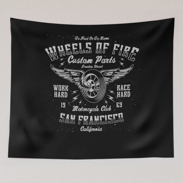 Item preview, Wheels Of Fire Custom Parts Motorcycle Club San Francisco California designed and sold by JakeRhodes.