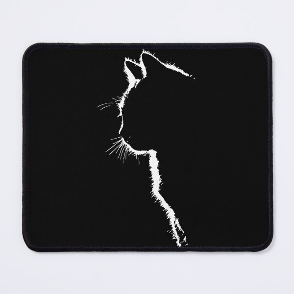 Cat silhouette Mouse Pad