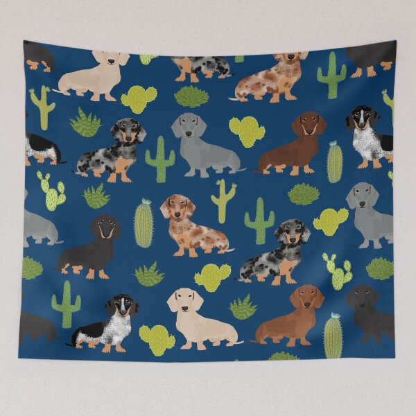 Item preview, Dachshund doxie dachsie cactus desert southwest vacation dog breed gifts designed and sold by PetFriendly.