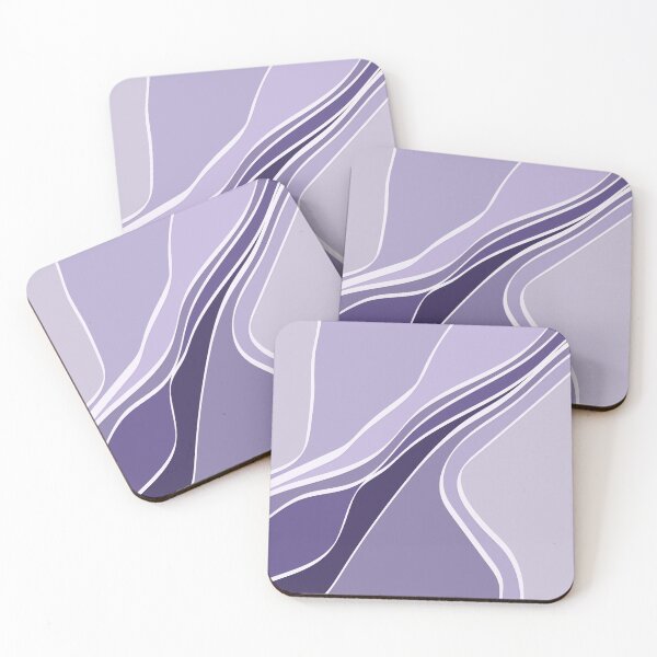 Item preview, Lavender waves abstract designed and sold by k9printart.