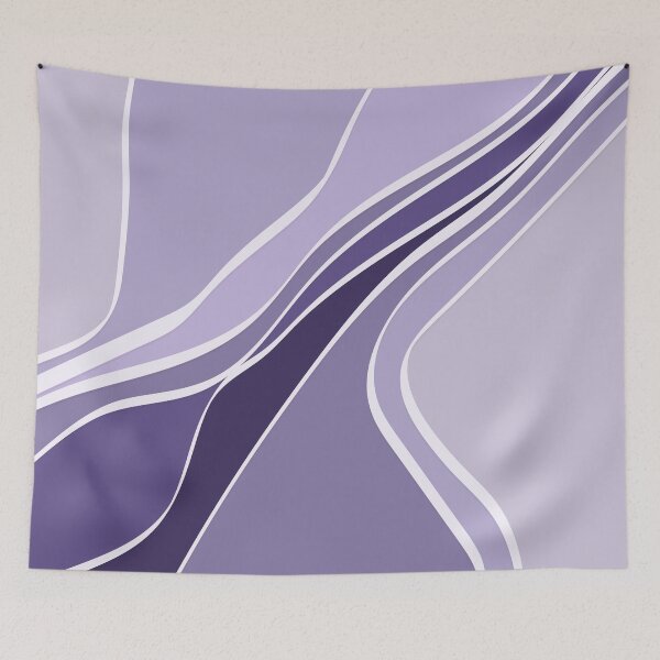 Item preview, Lavender waves abstract designed and sold by k9printart.