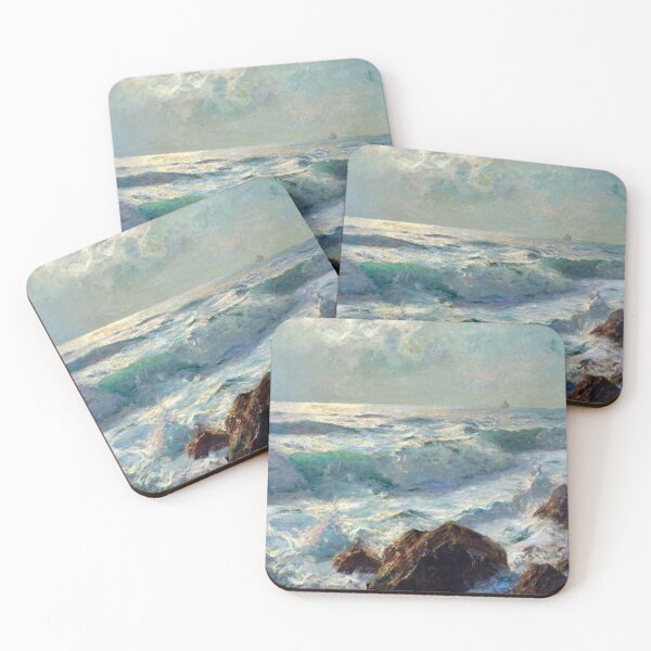 Item preview, Sea and Rocks, Moonlight by Albert Julius Olsson designed and sold by LoveSeasonz.