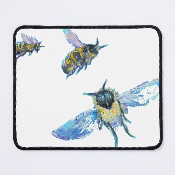 Item preview, Three flying bees painting designed and sold by MatsonArtDesign.