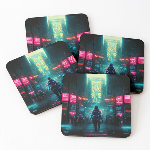 Item preview, Neon Cyberpunk Movie Poster designed and sold by CyberStreetArt.
