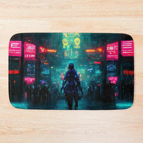 Item preview, Neon Cyberpunk Movie Poster designed and sold by CyberStreetArt.