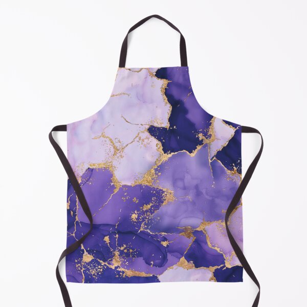 Item preview, Dreamy Lavender alcohol inks and gold designed and sold by k9printart.