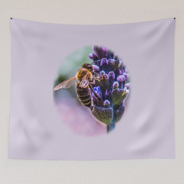 Item preview, Bee on lavender designed and sold by indiafrankk.