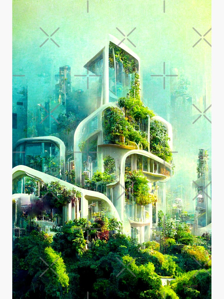 Solarpunk  City, Fantasy landscape, Eco city