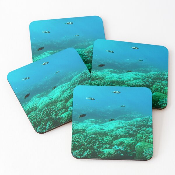 Item preview, Crystal Blue Under Water Green Plants and Fish designed and sold by lets-travel.