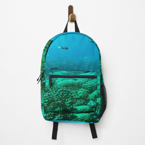 Item preview, Crystal Blue Under Water Green Plants and Fish designed and sold by lets-travel.