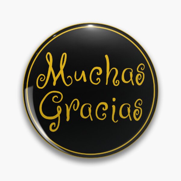 Artikelvorschau, Muchas Gracias - Vielen Dank - Spanische Ausdrücke entworfen und verkauft von JourneyCreative.