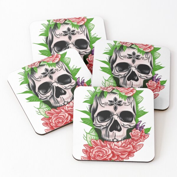 Item preview, Skull and flower designed and sold by DopeDesign111.
