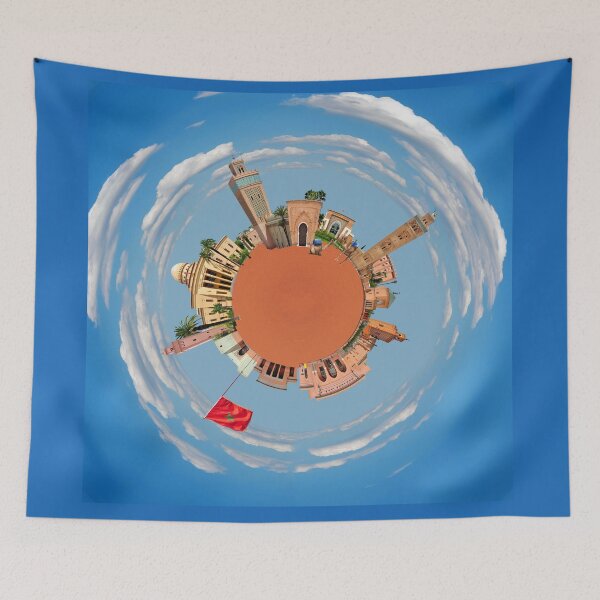 Item preview, Marrakech tiny planet designed and sold by tony4urban.