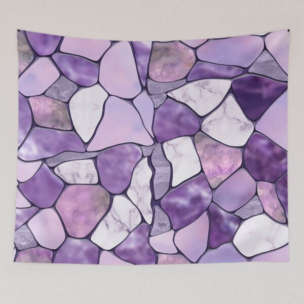 Item preview, Lavender Amethyst Marble cells abstract designed and sold by k9printart.