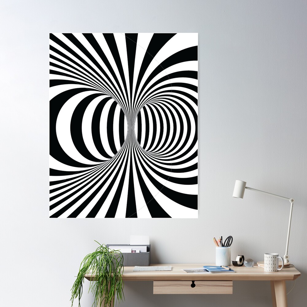 Op Art Liquid Line Infinite Circle Illusion  Poster for Sale by  DeliveryGeorge