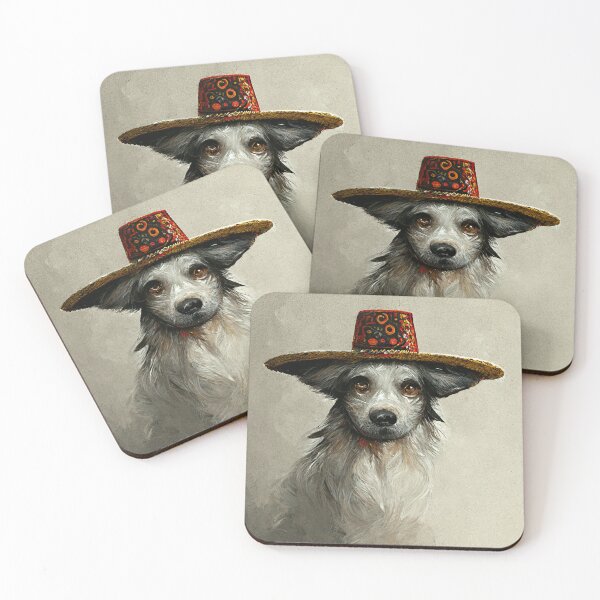 Item preview, Mexican dog in a hat designed and sold by SalogwynLifeArt.