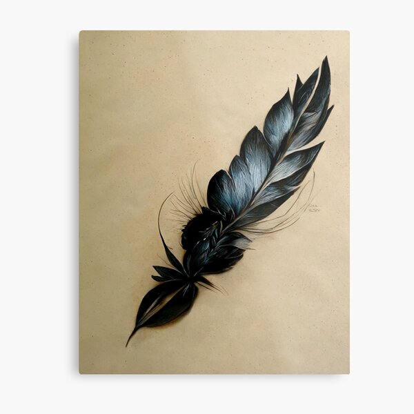 Item preview, Black Blue feather designed and sold by Visual-artist24.