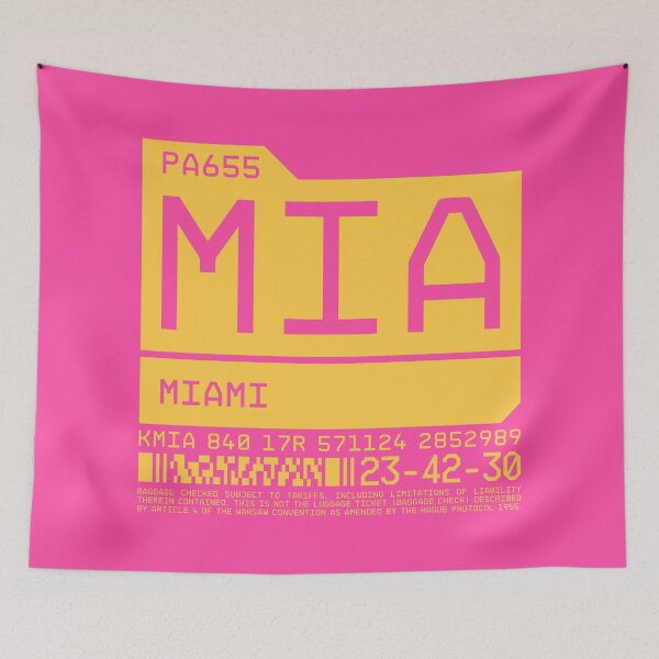Item preview, Luggage Tag C - MIA Miami USA designed and sold by VoodooCircus.