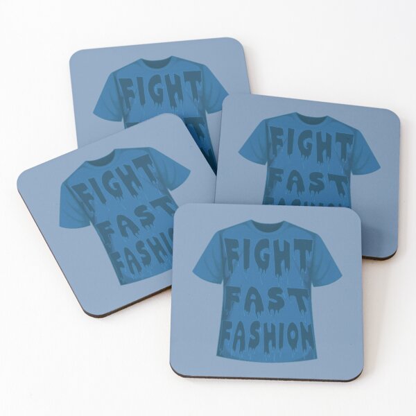 Artikelvorschau, FIGHT FAST FASHION Blaues T-Shirt entworfen und verkauft von everything4eva.